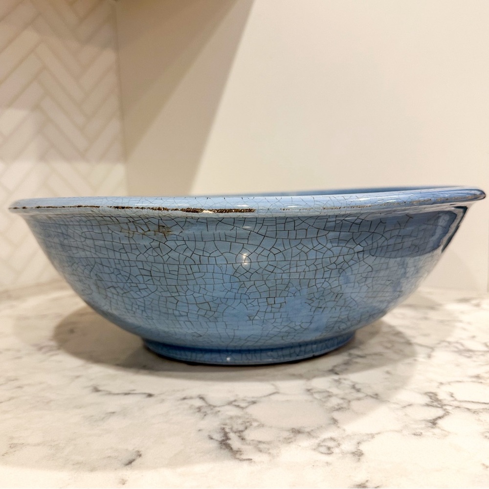 Ethan Allen blue bowl.